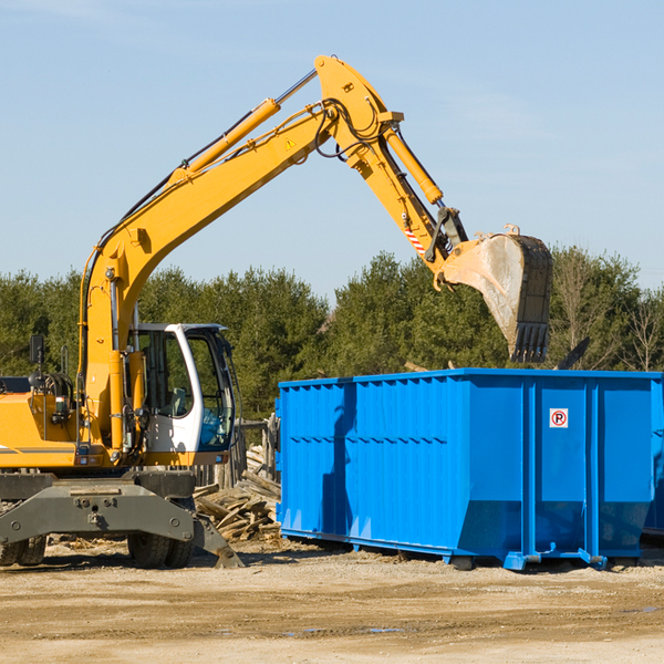 what size residential dumpster rentals are available in Bridal Veil